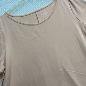 Lane Bryant Womens 4X 26/28 Pink Short Sleeve Flutter Stretch Casual Blouse Soft